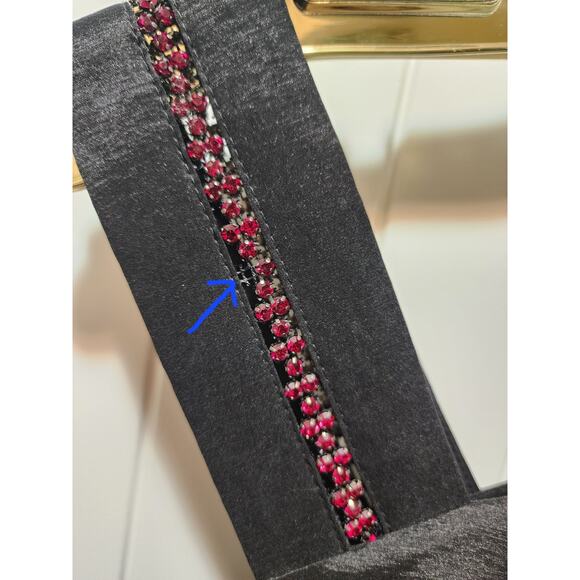 Joseph Ribkoff Size 10 Red/Black Embellished Bodycon Cocktail Semi Formal Dress - Picture 11 of 11